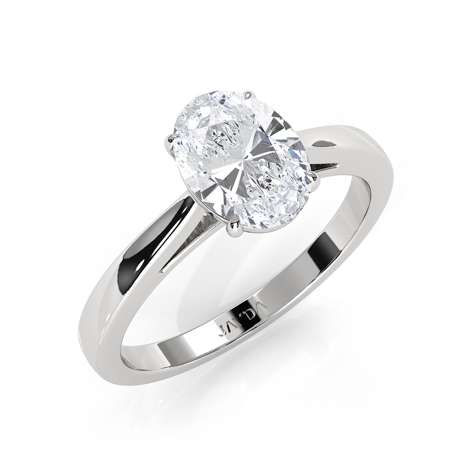 Lab Grown Diamond IGI Certified 4 Prong Solitaire Engagement Ring 4g Setting 1.00 Ctw.